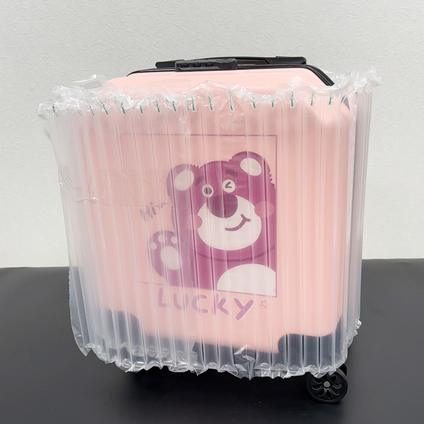 氣柱包裝防震保護收藏型行李箱,避免刮傷與碰撞