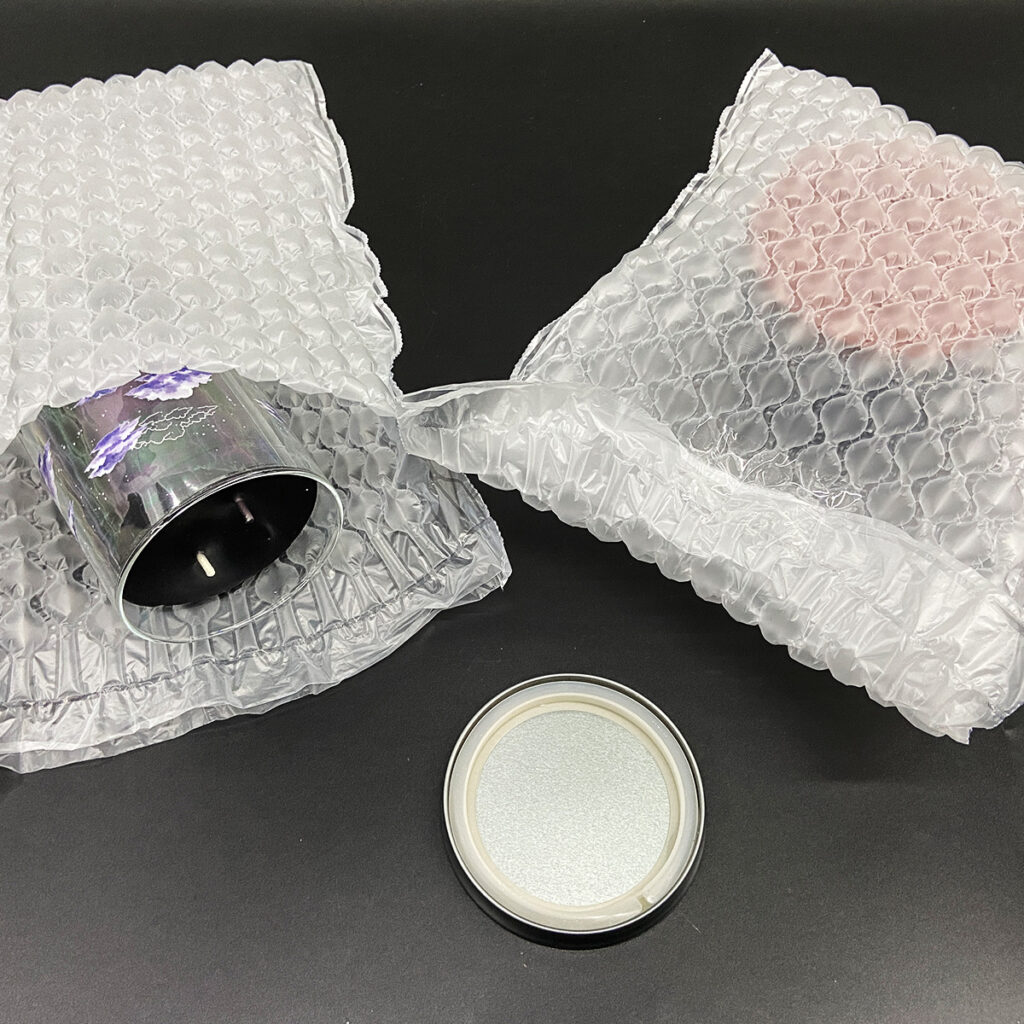 強力氣泡袋包裝香氛蠟燭,防止碰撞破裂