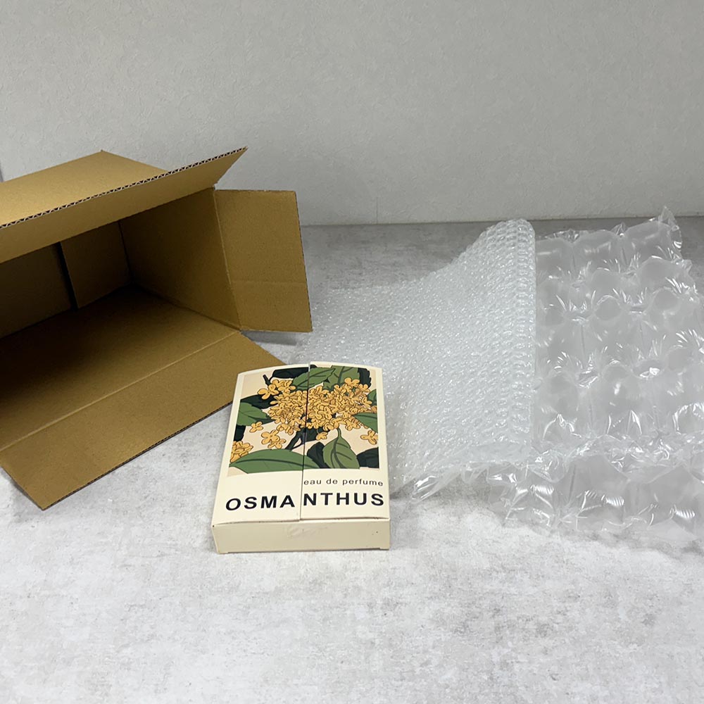 傳統氣泡布包裝盒裝香水