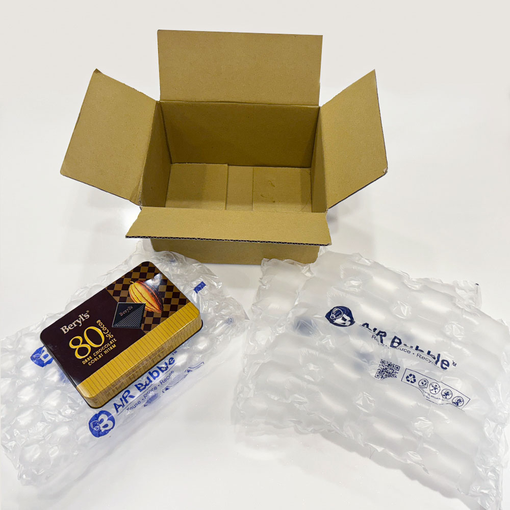 30% 回收料氣泡布，單件包材使用重量16.36 g